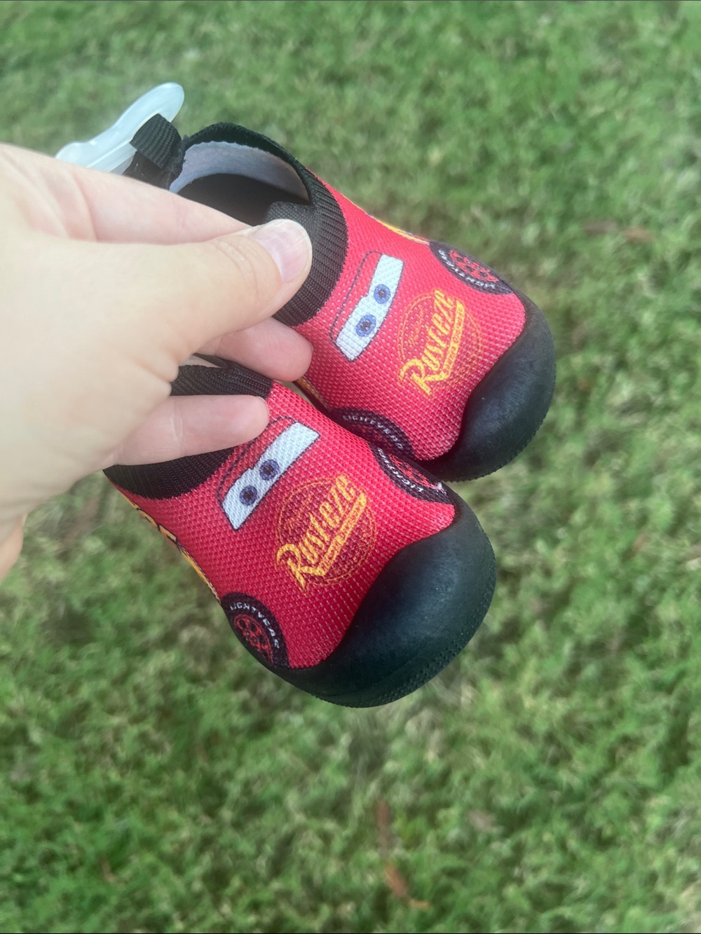 Disney Red Lightning McQueen Slip-On Baby Shoes